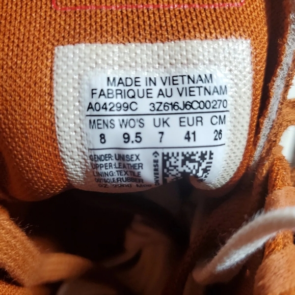 Converse Run Star Hike Platform Unisex Mens 8 = Womens 9.5 /A04299C - Picture 9 of 10